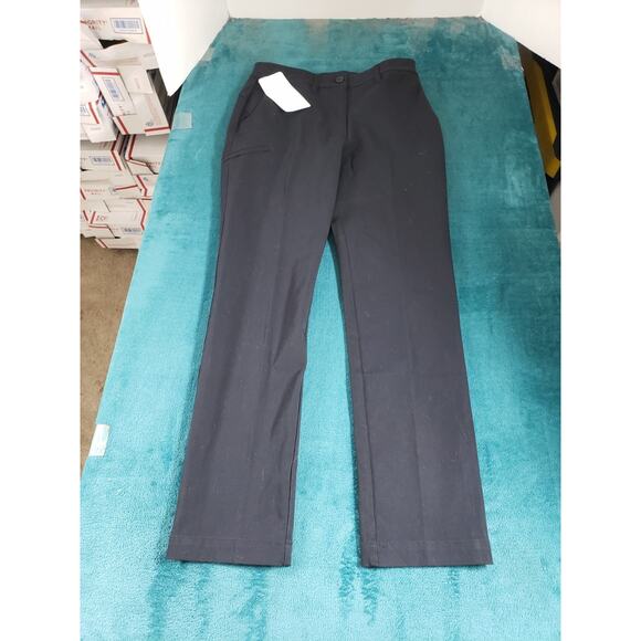 Chef Works Pants Size 6 Womens Black Stretch Chino Khaki Work Straight NWT - Picture 2 of 14